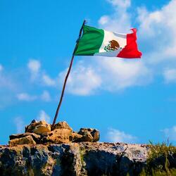 Flag in the Wind: Relaxing Wild Nature