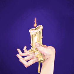 candle drippings