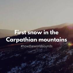 First Snow in the Carpathian Mountains