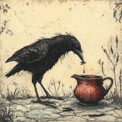 The Crow and the Pitcher