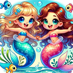 Lily En Elena Zeemeerminnen