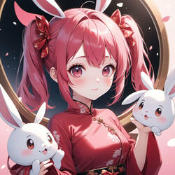 Happy New Year Magic Girl