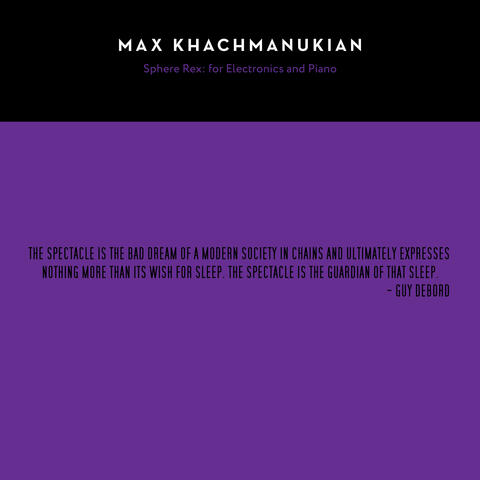 Sphere Rex : for Electronics and Piano