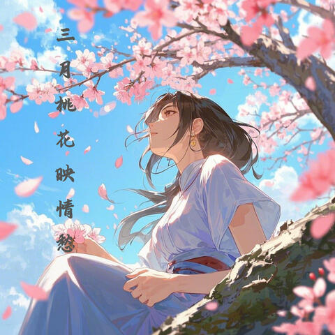 三月桃花映情愁