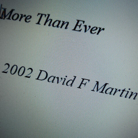 More Than Ever