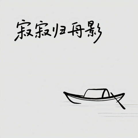 寂寂归舟影