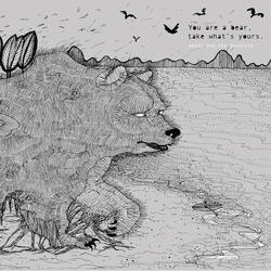 Vacant Words Of A Brown Bear's Heart