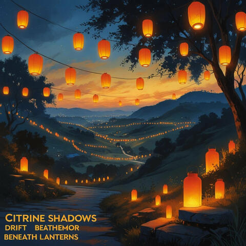 Citrine Shadows Drift Beneath Lanterns