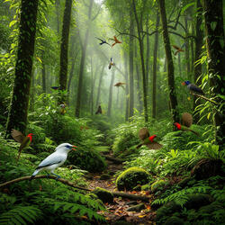Serenity Loop: Pink Noise & Jungle Birds