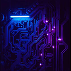 Neon Echoes in the Static Void