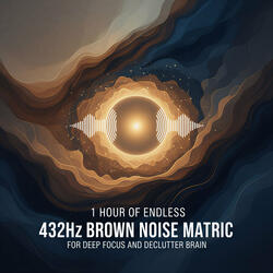 1 Hour of 432Hz Calm Brown Noise | the Unclutter Tone