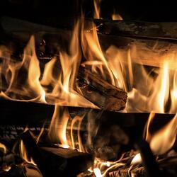 ASMR rest fireplace sound