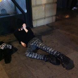 4am outside the rave