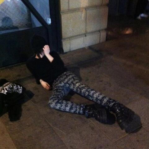 4am outside the rave
