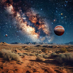 The depths of space