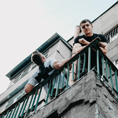 В облаках