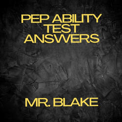 Pep Ability Test Answers
