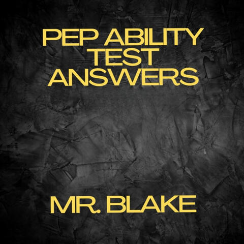 Pep Ability Test Answers