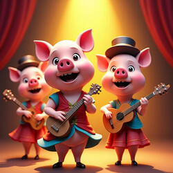 Le cochon aime manger