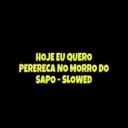 Hoje Eu Quero Perereca no Morro do Sapo - Slowed