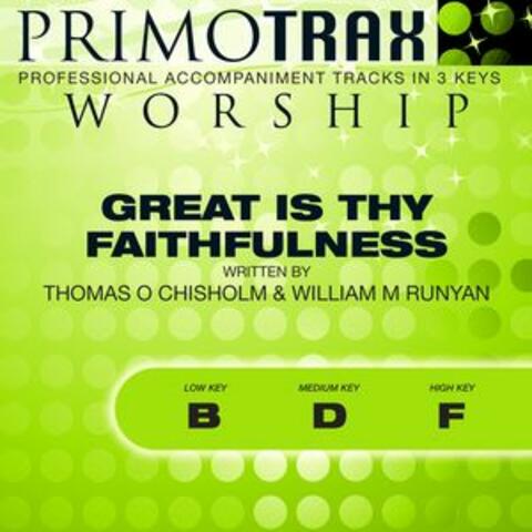 Great Is Thy Faithfulness (Worship Primotrax) [Performance Tracks] - EP