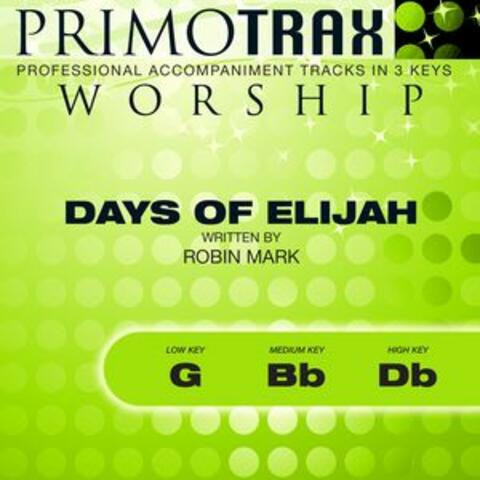 Days of Elijah (Worship Primotrax) [Performance Tracks] - EP