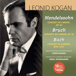 Concerto for Violin and Orchestra No. 1 in A Minor, BWV 1041: II. Andante