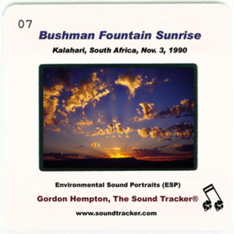 Bushman Fountain Sunrise