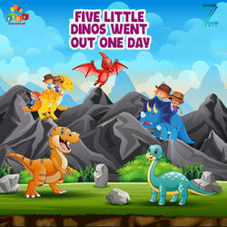 Five Little Dinos Went Out One Day