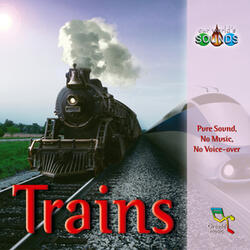 Trains continue to make their way across the countryside towards to city.