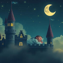 Baby sleep in castle