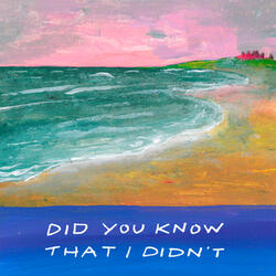 Did You Know That I Didn't?