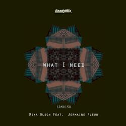 What I Need
