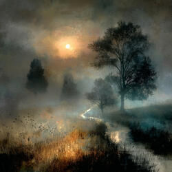Blurred Sunset