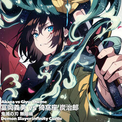 猗窩座vs冨岡義勇 炭治郎 無限城Akaza vs Giyu Tanjiro Theme Demon Slayer infinity Castle