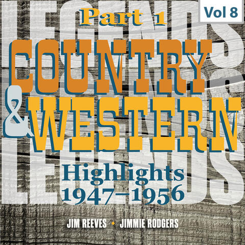 Country & Western Highlights, Pt. 1: Vol. 8, Jim Reeves & Jimmie Rodgers