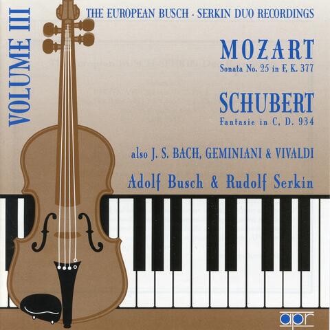 The European Busch-Serkin Duo Recordings, Vol. 3