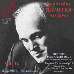 7 Fantasies, Op. 116, 7 Fantasies, Op. 116: No. 5, Intermezzo in E Minor (Live)