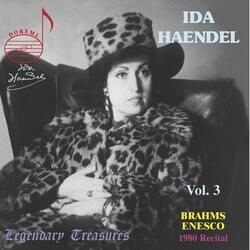 Violin Sonata No. 3 in A Minor, Op. 25 "Dans le caractère populaire roumain", Violin Sonata No. 3 in A Minor, Op. 25 "Dans le caractère populaire roumain": I. Moderato malinconico (Live)