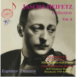 Lieder ohne Worte, Op. 19b, Lieder ohne Worte, Op. 19b: No. 1 in E Major "Sweet Remembrance" (Arr. J. Heifetz for Violin & Orchestra) [Live]