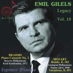 Rondo in D Major, K. 382 "Piano Concerto No. 28" (Live)