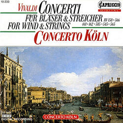Concerto for Strings in A Major, RV 158, "Concerto ripieno", III. Allegro