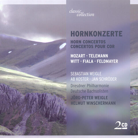 Mozart: Horn Concertos - K. 412, 417, 447, 495 / Telemann, G.P.: Ouverture (Suite) in F Major / Fiala, J.: Concerto for 2 Horns
