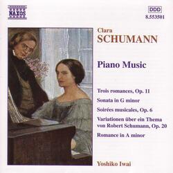 Variationen uber eina Thema von R. Schumann, Op. 20, Variationen uber ein Thema von Robert Schumann, Op. 20