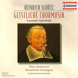 Geistliche Chormusik, Op. 11, Ich weiss, dass main Erloser lebt, SWV 393