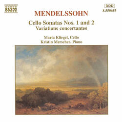 Variations concertantes in D Major, Op. 17, MWV Q 19, Variation 1