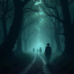 Dark Road Filled With The Enchanted