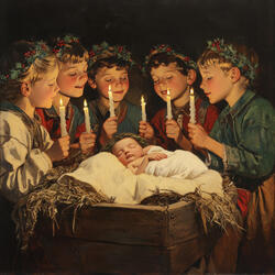 Graphite Sketches of Yuletide Joy