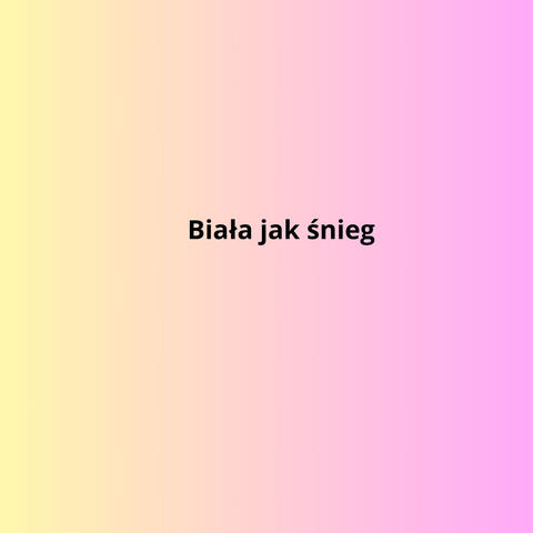 Biała jak śnieg