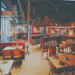 Fiery Backdrops for High End Dining